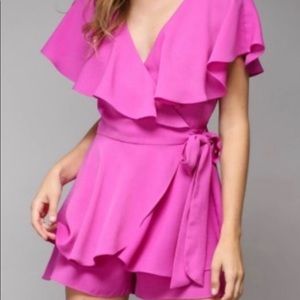 DO + BE Boutique Pink Backless Romper